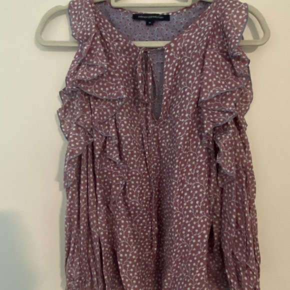 Cold Shoulder French Connection Women's Blouse XS - Picture 2 of 6